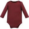 image:imageHudson Baby Unisex Baby Thermal Long Sleeve BodysuitsAcorn Botanical