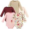 image:imageHudson Baby Unisex Baby Thermal Long Sleeve BodysuitsAcorn Botanical