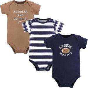 image:imageHudson Baby Unisex Baby Cotton Bodysuits Football Rookie 36 Months