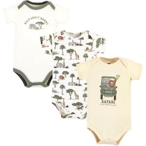 image:imageHudson Baby Unisex Baby Cotton Bodysuits Going On Safari 3Pack 912 Months