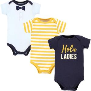 image:imageHudson Baby Unisex Baby Cotton Bodysuits Hola Ladies 3Pack 36 Months