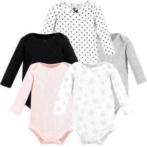 image:imageHudson Baby Unisex Baby Thermal Long Sleeve BodysuitsSnowflake