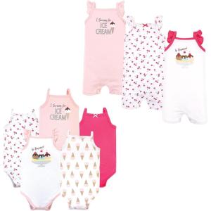image:imageHudson Baby babygirls Cotton Bodysuits and Rompers 8pieceBanana Split