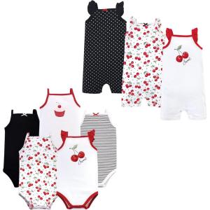 image:imageHudson Baby babygirls Cotton Bodysuits and Rompers 8pieceCherries