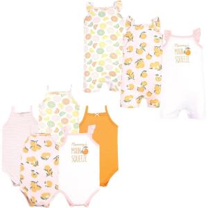 image:imageHudson Baby babygirls Cotton Bodysuits and Rompers 8pieceCitrus Orange