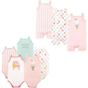 image:imageHudson Baby babygirls Cotton Bodysuits and Rompers 8pieceIce Cream
