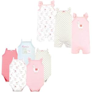 image:imageHudson Baby babygirls Cotton Bodysuits and Rompers 8pieceLlama