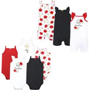 image:imageHudson Baby babygirls Cotton Bodysuits and Rompers 8piecePoppy Daisy