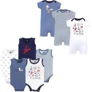 image:imageHudson Baby babygirls Cotton Bodysuits and Rompers 8pieceSea Shore