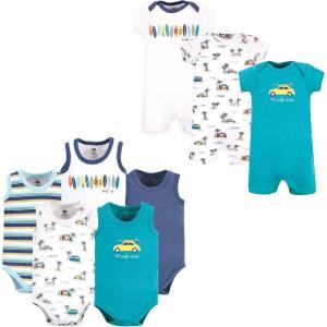 image:imageHudson Baby babygirls Cotton Bodysuits and Rompers 8pieceSurfer Dude