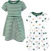 image:imageHudson Baby Girls Cotton DressesClover Rainbow