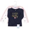 image:imageHudson Baby BabyGirls Long Sleeve TShirtsGirl Daddy Pink Navy
