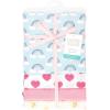 image:imageHudson Baby Unisex Baby Cotton Polyester Flannel Receiving Blankets 4PackCloudy Rainbow