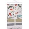 image:imageHudson Baby Unisex Baby Cotton Polyester Flannel Receiving Blankets 4PackMulti Color Dino