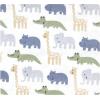 image:imageHudson Baby Unisex Baby Cotton Polyester Flannel Receiving Blankets 4PackWild Leaf Safari
