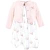 image:imageHudson Baby Toddler and Girls Cotton Dress and Cardigan SetBonjour Paris