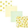 image:imageHudson Baby Unisex Baby Cotton Polyester Flannel Receiving Blankets 4PackYellow Daisy