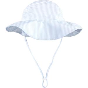 image:imageHudson Baby Baby Hudson Baby Unisex Baby Sun Protection HatBlue White Stripe