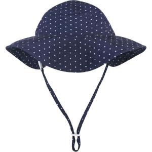 image:imageHudson Baby Baby Hudson Baby Unisex Baby Sun Protection HatNavy Blue Dot