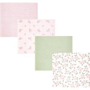 image:imageHudson Baby Unisex Baby Cotton Polyester Flannel Receiving Blankets 4PackSweet Little Floral