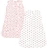 image:imageHudson Baby Infant Girl Thermal Sleeveless Sleeping Bag 2pkCreative Rainbows