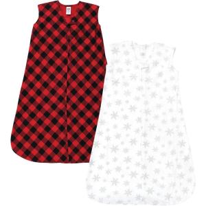 image:imageHudson Baby Infant Girl Thermal Sleeveless Sleeping Bag 2pkSnowflake