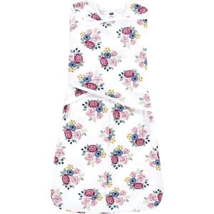 image:imageHudson Baby Baby Convertible Swaddle Sleep SackBlush Navy Floral