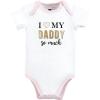 image:imageHudson Baby baby boys Hudson Unisex Cotton Bodysuits Daddys Princess 1218 Months and Toddler T Shirt Set Daddys Princess  Family Months US