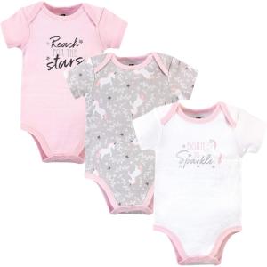 image:imageHudson Baby Unisex Cotton Bodysuits Whimsical Unicorn 1824 Months