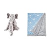 image:imageHudson Baby Animal Face Security Blanket and Plush Blanket ElephantElephant
