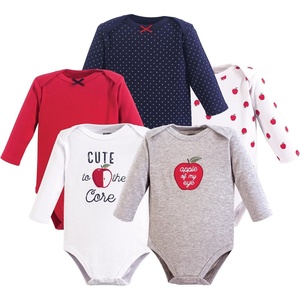 image:imageHudson Baby Basics Infant Girls Cozy Long Sleeve Bodysuits 5PackOrchard Bloom