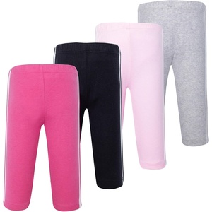 image:imageHudson Baby Basics Unisex Baby Comfy Cotton Pants 4PackBlush Blossom