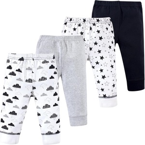 image:imageHudson Baby Basics Unisex Baby Comfy Cotton Pants 4PackCelestial Comfort