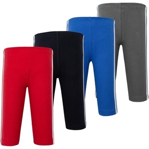 image:imageHudson Baby Basics Unisex Baby Comfy Cotton Pants 4PackCrimson Shadow