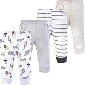 image:imageHudson Baby Basics Unisex Baby Comfy Cotton Pants 4PackDesert Explorer