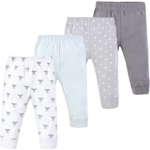 image:imageHudson Baby Basics Unisex Baby Comfy Cotton Pants 4PackGentle Elephant