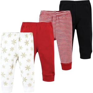 image:imageHudson Baby Basics Unisex Baby Comfy Cotton Pants 4PackGolden Frost