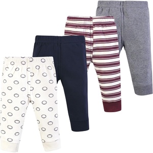 image:imageHudson Baby Basics Unisex Baby Comfy Cotton Pants 4PackGridiron Goals
