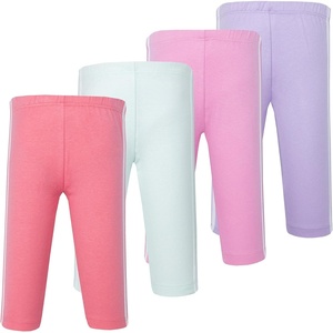 image:imageHudson Baby Basics Unisex Baby Comfy Cotton Pants 4PackSeashell Pink Dream