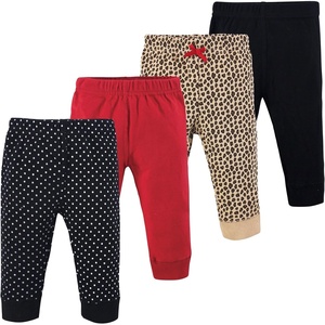 image:imageHudson Baby Basics Unisex Baby Comfy Cotton Pants 4PackWild Safari