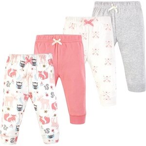 image:imageHudson Baby Basics Unisex Baby Comfy Cotton Pants 4PackWoodland Bloom