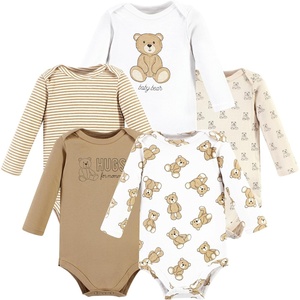 image:imageHudson Baby Basics Unisex Baby Cozy Long Sleeve Bodysuits 5PackCuddly Teddies