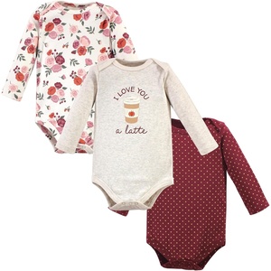 image:imageHudson Baby Basics Infant Girls Essential Long Sleeve Bodysuits 3PackAutumn Blush