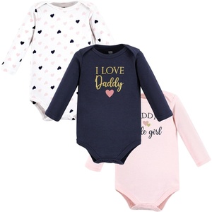 image:imageHudson Baby Basics Infant Girls Essential Long Sleeve Bodysuits 3PackSweetheart Wishes