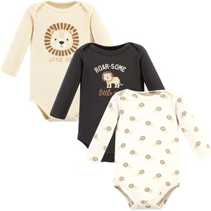 image:imageHudson Baby Basics Unisex Baby Essential Long Sleeve Bodysuits 3PackGolden Mane