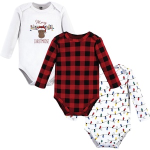 image:imageHudson Baby Basics Unisex Baby Essential Long Sleeve Bodysuits 3PackHoliday Woodland