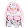 image:imageHudson Baby Baby Hudson Baby Unisex Baby Trapper Hat Mitten and Bootie SetPink Gray Elephant