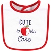 image:imageHudson Baby Unisex Baby Cotton Bib and Headband SetApple