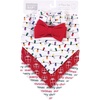 image:imageHudson Baby Unisex Baby Cotton Bib and Headband SetChristmas Lights
