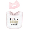 image:imageHudson Baby Unisex Baby Cotton Bib and Headband SetDaddys Princess